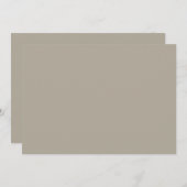 Greige Mitteilungskarte (Vorne/Hinten)