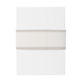 Greige Rose Wedding Invitation Einladungsbanderole (Rückseitenbeispiel)