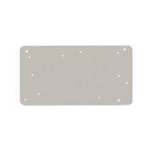 Greige Self-Print Wedding Address Label Adressaufkleber (Vorne)