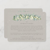 Greige Snowberry+Eukalyptus Garland Richtung Begleitkarte (Vorne/Hinten)