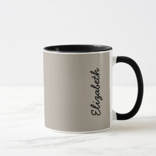 Greige Solid Color Anpassen Tasse