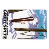 Greitspitz Schweiz & Österreich Skiposter Magnet (Horizontal)