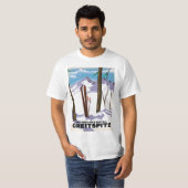 Greitspitz Schweiz & Österreich Skiposter T-Shirt (Vorne ganz)