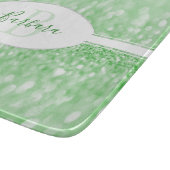 Grelicher Glitzer - personalisierter Ausschuss Schneidebrett (Ecke)