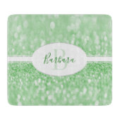 Grelicher Glitzer - personalisierter Ausschuss Schneidebrett (Vorderseite)