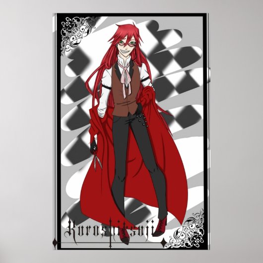 Grell Sutcliff from Kuroshitsuji Black Butler Poster (Vorne)