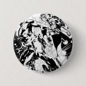 Grelle und grüne Laternen-Platte 2 Button (Vorderseite)