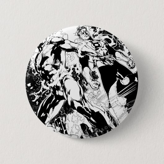 Grelle und grüne Laternen-Platte 2 Button (Vorderseite)