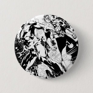 Grelle und grüne Laternen-Platte 2 Button