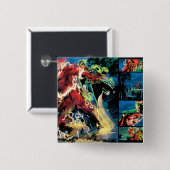 Grelle und grüne Laternen-Platte Button (Vorne & Hinten)