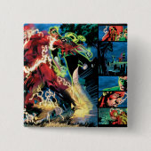 Grelle und grüne Laternen-Platte Button (Vorderseite)