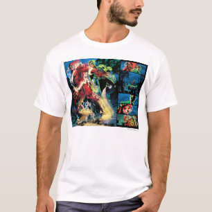 Grelle und grüne Laternen-Platte T-Shirt