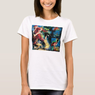 Grelle und grüne Laternen-Platte T-Shirt