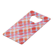 Greller Glanz vom Geldkarten Flaschenöffner (Vorderseite Schrägansicht)