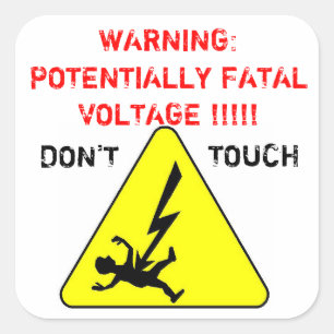 Greller Schutz-Aufkleber Quadratischer Aufkleber