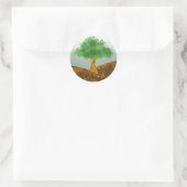 Gremis The Tree Runder Aufkleber (Tasche)