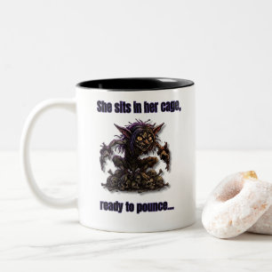 Gremlin Bereit zum Angriff Zweifarbige Tasse