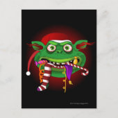 Gremlin Eating Candy Postkarte (Vorderseite)