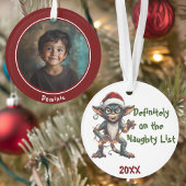 Gremlin Santa Negotiations Ornament