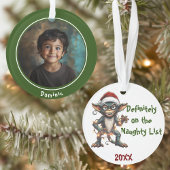 Gremlin Santa Negotiations Ornament