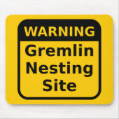 Gremlin Warning Mousepad (Vorne)