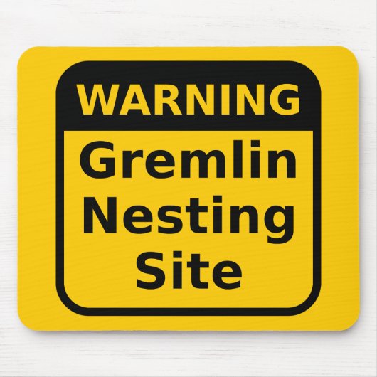 Gremlin Warning Mousepad (Vorne)
