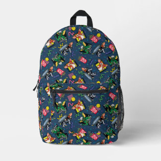 Gremlins™ 80er Retrowave Muster Bedruckter Rucksack