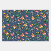 Gremlins™ 80er Retrowave-Muster Geschenkpapier Set (Vorderseite 3)