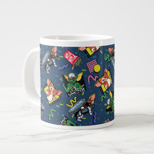 Gremlins™ 80er Retrowave-Muster Jumbo-Tasse