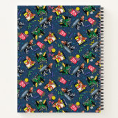 Gremlins™ 80er Retrowave Muster Notizblock (Rückseite)