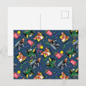 Gremlins™ 80er Retrowave-Muster Postkarte (Vorne/Hinten)