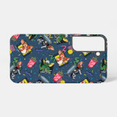 Gremlins™ 80er Retrowave-Muster Samsung Galaxy Hülle (Rückseite (Horizontal))