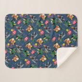 Gremlins™ 80er Retrowave-Muster Sherpadecke (Vorderseite (Horizontal))