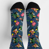 Gremlins™ 80er Retrowave-Muster Socken (Oben)