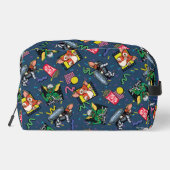 Gremlins™ 80er Retrowave-Muster Waschbeutel (Rückseite)