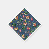 Gremlins™ 80's Retrowave Pattern Serviette (Ecke)