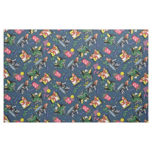 Gremlins™ 80's Retrowave Pattern Stoff (Fat Quarter (45,7 x 55,9 cm))