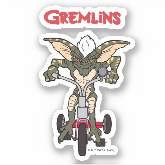 Gremlins | Dreirad-Streifen Aufkleber (Vorderseite)