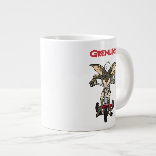 Gremlins | Dreirad-Streifen Jumbo-Tasse (Vorderseite Rechts)