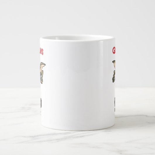 Gremlins | Dreirad-Streifen Jumbo-Tasse (Vorderseite)