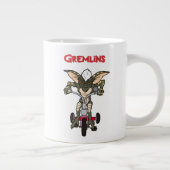 Gremlins | Dreirad-Streifen Jumbo-Tasse (Rechts)