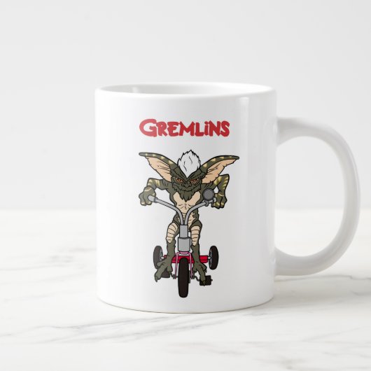 Gremlins | Dreirad-Streifen Jumbo-Tasse (Rechts)
