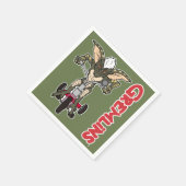 Gremlins | Dreirad-Streifen Serviette (Ecke)