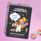 Gremlins | Gizmo Chalkboard Geburtstag Einladung