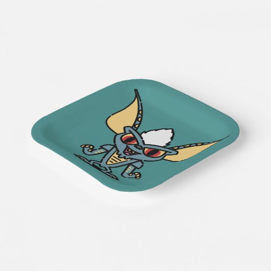 Gremlins | Niedliches Comic Streifen Pappteller (Gewinkelt)