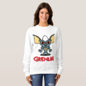 Gremlins | Niedliches Comic Streifen Sweatshirt (Vorne ganz)