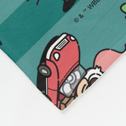 Gremlins | Niedliches Comic Weihnachtsmuster Fleecedecke (Ecke)