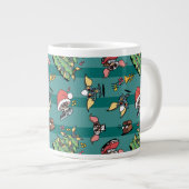 Gremlins | Niedliches Comic Weihnachtsmuster Jumbo-Tasse (Vorderseite Rechts)