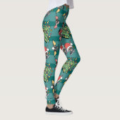 Gremlins | Niedliches Comic Weihnachtsmuster Leggings (Rechts)