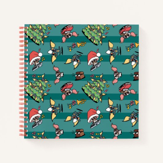 Gremlins | Niedliches Comic Weihnachtsmuster Notizblock (Vorderseite)